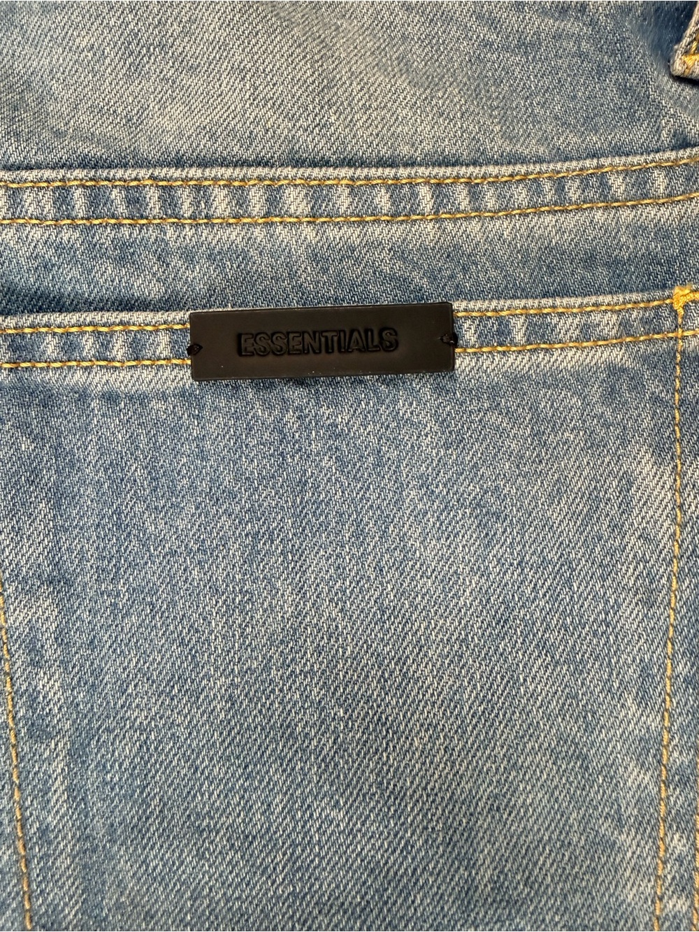 NWT Fear of God ESSENTIALS Straight Leg Jeans Classic Blue Size 26 - Picture 13 of 13